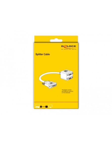 DeLOCK 65054 adaptador de cable de vídeo 0,2 m HDMI tipo A (Estándar) HDMI + DVI Negro
