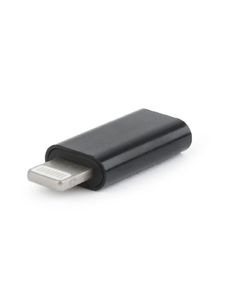 Gembird A-USB-CF8PM-01 cambiador de género para cable USB type-C 8-pin Negro