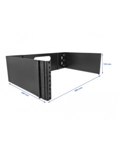 DeLOCK Rack de montaje en pared 3U negro plegable para dispositivos de 19″ 2