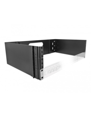 DeLOCK Rack de montaje en pared 3U negro plegable para dispositivos de 19″