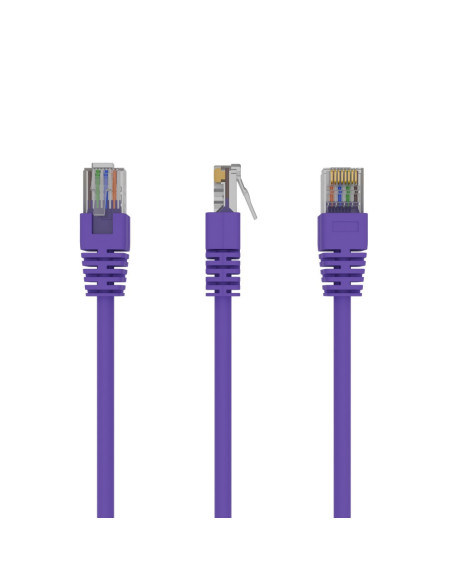 Gembird RJ45 RJ45 Cat5e 0.25m cable de red Púrpura 0,25 m U UTP (UTP)