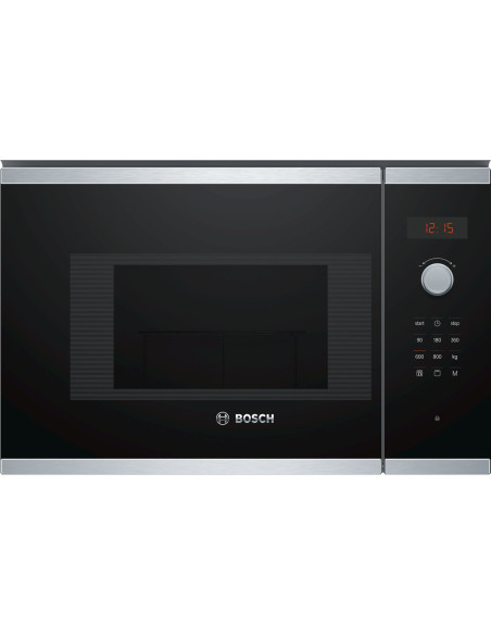Bosch BEL523MS0 microondas Negro, Acero inoxidable Integrado 20 L 800 W