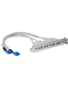 StarTech.com Cabezal Bracket de 4 puertos USB 2.0 con Conexión a Placa Base 2x IDC10