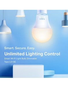 TP-Link Tapo L510E(2-PACK) iluminación inteligente Bombilla inteligente Wi-Fi 2