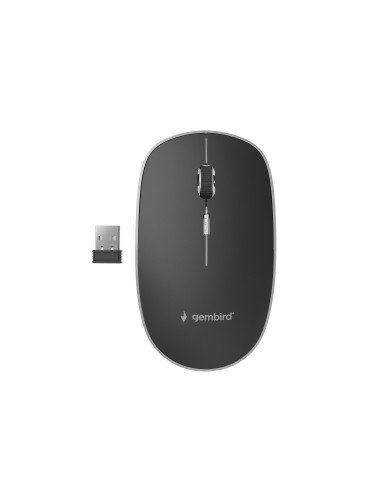 Gembird MUSW-4BS-01 ratón Oficina Ambidextro RF inalámbrico Óptico 1600 DPI