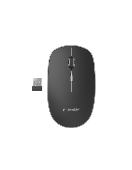 Gembird MUSW-4BS-01 ratón Oficina Ambidextro RF inalámbrico Óptico 1600 DPI