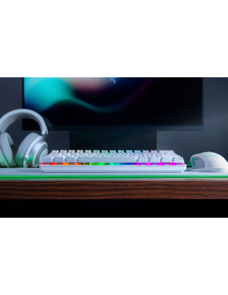 Razer Huntsman Mini teclado Juego USB QWERTY Internacional de EE.UU. Blanco