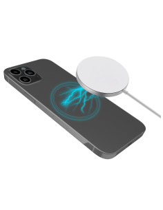 Celly MAGCHARGE cargador de dispositivo móvil Smartphone Plata, Blanco USB Cargador inalámbrico Interior 2
