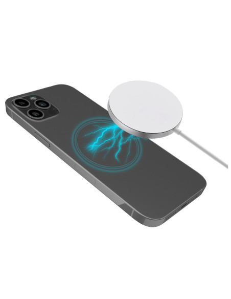 Celly MAGCHARGE cargador de dispositivo móvil Smartphone Plata, Blanco USB Cargador inalámbrico Interior