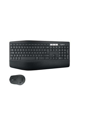 Logitech 920-008222 teclado Ratón incluido Universal RF Wireless + Bluetooth AZERTY Francés Negro