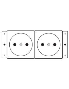 Kramer Electronics TS-2DE toma de corriente