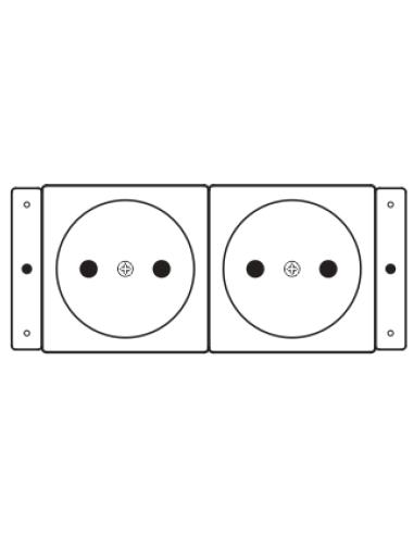 Kramer Electronics TS-2DE toma de corriente