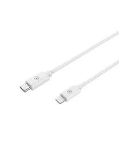Celly USBLIGHTTYPECWH cable de teléfono móvil Blanco 1 m USB C Lightning 2