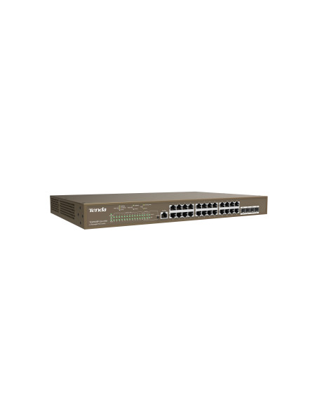 Tenda TEG5328P-24-410W Gestionado L3 Gigabit Ethernet (10 100 1000) Energía sobre Ethernet (PoE) 1U Gris