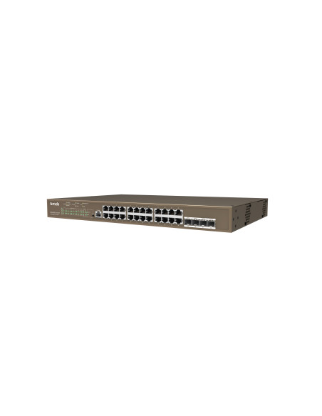 Tenda TEG5328P-24-410W Gestionado L3 Gigabit Ethernet (10 100 1000) Energía sobre Ethernet (PoE) 1U Gris