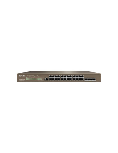 Tenda TEG5328P-24-410W Gestionado L3 Gigabit Ethernet (10 100 1000) Energía sobre Ethernet (PoE) 1U Gris