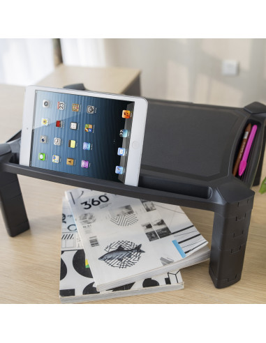 AISENS Soporte Elevador XL Para Monitor Portátil, Negro