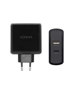 AISENS ASCH-2PD45A-BK cargador de dispositivo móvil GPS, Mando para videojuegos, MP3, MP4, Teléfono móvil, Portátil,