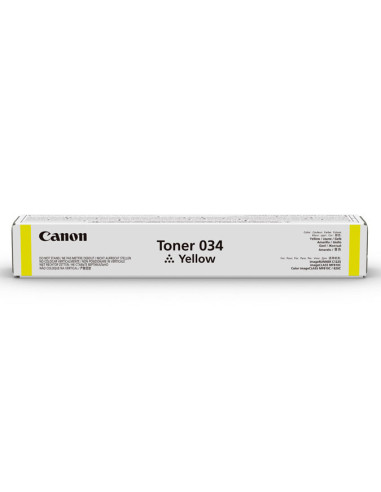 Canon 034 cartucho de tóner 1 pieza(s) Original Amarillo