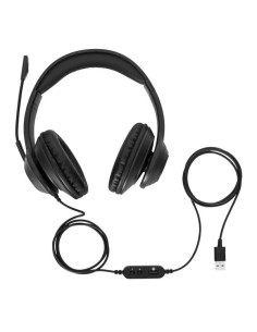 Targus AEH102GL auricular y casco Auriculares Alámbrico Diadema Llamadas Música USB tipo A Negro 2