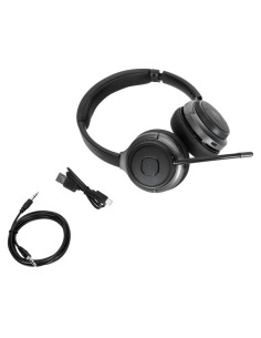 Targus AEH104GL auricular y casco Auriculares Inalámbrico y alámbrico Diadema Llamadas Música USB Tipo C Bluetooth Negro 2