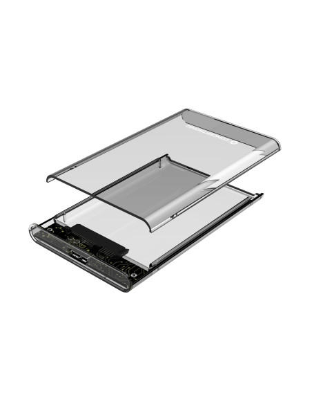 Conceptronic DANTE03T caja para disco duro externo Carcasa de disco duro SSD Transparente 2.5"