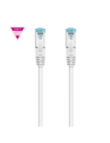 Nanocable Cable de Red Cat.7 600MHZ LSZH SFTP PIMF AWG26, Blanco, 1 m
