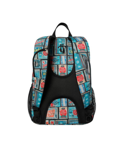 Totto Goctal mochila Mochila escolar Azul, Rojo Poliéster