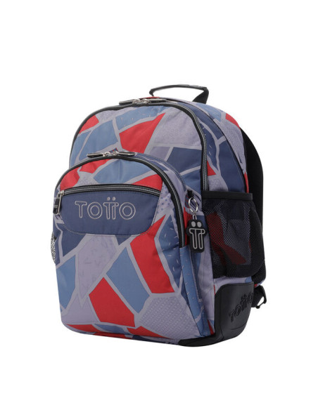 Totto Crayoles mochila Mochila escolar Gris, Rojo Poliéster