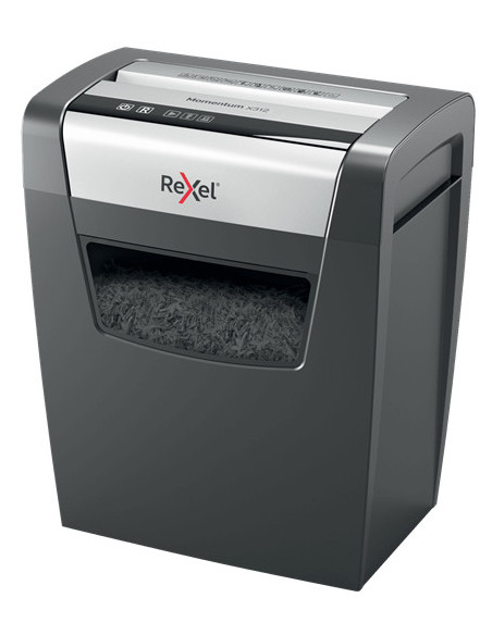 Rexel Momentum X312 triturador de papel Corte en partículas 62 dB Negro, Gris