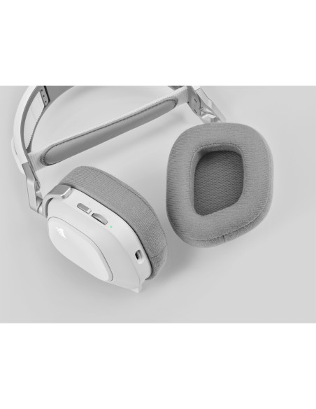 Corsair HS80 RGB Auriculares Inalámbrico Diadema Juego Blanco