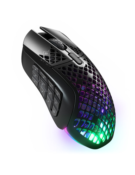 Steelseries Aerox 9 ratón Juego Ambidextro RF Wireless + Bluetooth Óptico 18000 DPI
