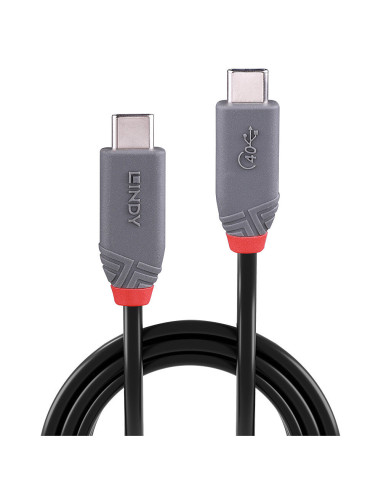Lindy 36947 cable USB USB4 Gen 3x2 0,8 m USB C Negro