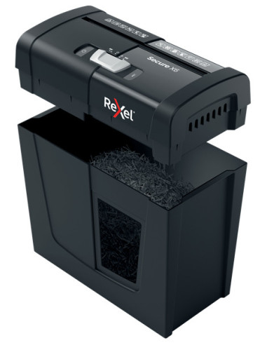 Rexel Secure X6 triturador de papel Corte cruzado 68 dB Negro