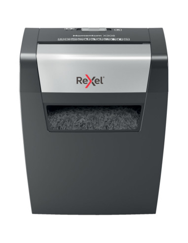 Rexel Momentum X308 triturador de papel Corte en partículas 70 dB Negro, Gris