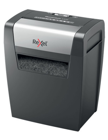 Rexel Momentum X308 triturador de papel Corte en partículas 70 dB Negro, Gris
