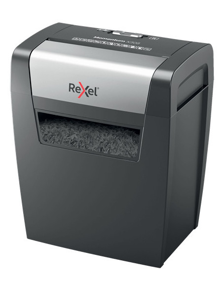 Rexel Momentum X308 triturador de papel Corte en partículas 70 dB Negro, Gris