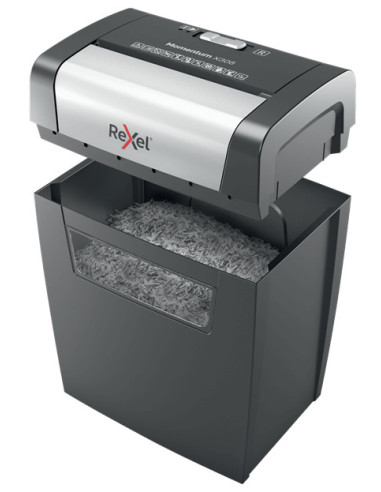 Rexel Momentum X308 triturador de papel Corte en partículas 70 dB Negro, Gris