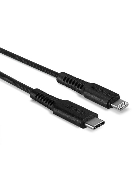Lindy 31285 cable de conector Lightning 0,5 m Negro