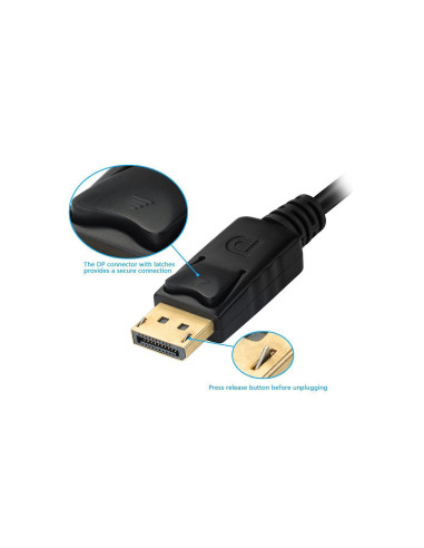Equip Adaptador de DisplayPort a VGA   HDMI   DVI