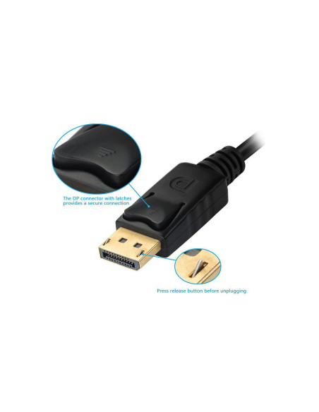 Equip Adaptador de DisplayPort a VGA   HDMI   DVI