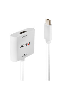 Lindy 43339 adaptador de cable de vídeo 0,1 m USB Tipo C HDMI Blanco