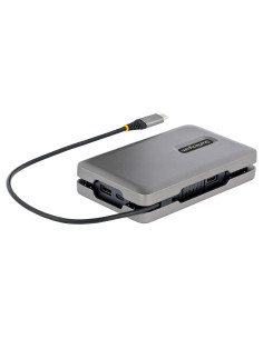 StarTech.com Adaptador Multipuertos USB-C - Vídeo USB Tipo C con Modo Alt de DP - HDMI 2.0 4K -VGA - Docking Station USB-C para 2
