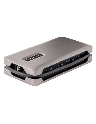 StarTech.com Adaptador Multipuertos USB-C - HDMI 2.0b 4K 60Hz - HDR - Hub USB 3.2 Gen 2 10Gbps (2xUSB-C, 1xUSB-A) - PD de 100W