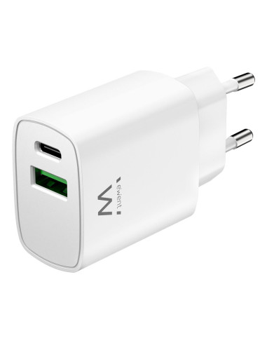 Ewent EW1321_R1 cargador de dispositivo móvil Universal Blanco Corriente alterna Carga rápida Interior