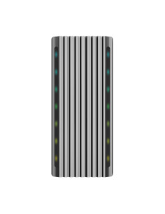 AISENS Caja Externa M.2 RGB Gaming ASM2-RGB011GR SATA NVMe A USB3.1 Gen2, Gris 2