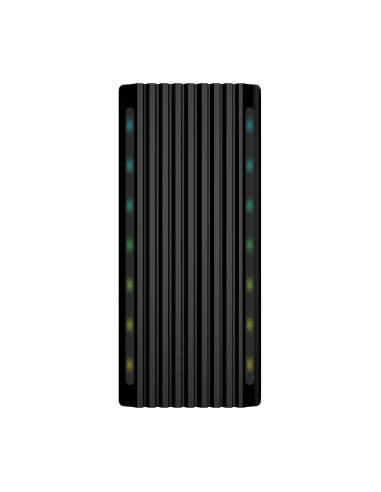 AISENS Caja Externa M.2 RGB Gaming ASM2-RGB012B SATA NVMe A USB3.1 Gen2, Negra