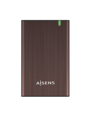 AISENS Caja Externa 2.5" ASE-2525BWN 9.5 mm SATA A USB 3.0 USB 3.1 Gen1, Marron