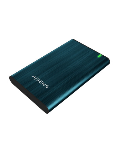 AISENS Caja Externa 2.5" ASE-2525PB 9.5 mm SATA A USB 3.0 USB 3.1 Gen1, Azul Pacifico
