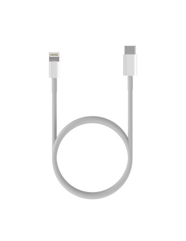AISENS Cable USB 2.0 USB-C A Lightning PD 2A, Lightning M-USB-C M, Blanco, 0.5 m